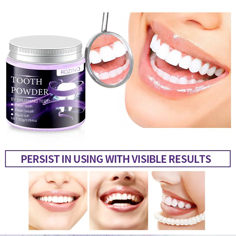 ROZINO Tooth Powder | Natural Whitening & Fresh Breath Formula (50g)